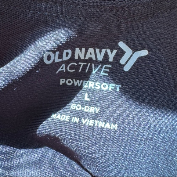 Old Navy Active Power Soft Go Dry NEW Onesie Built In Bra Pockets Black Large - Picture 6 of 6